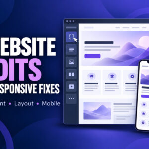 Elementor Website Editing, Page Updates & Responsive Design Fixes